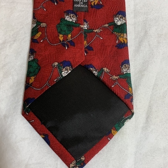 NWT Rick Vela 100% Hand Crafted Silk Ghome Graphic Dress Tie - Picture 3 of 6